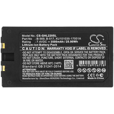 Batterij apparaat van meeteenheid graphtec gl900e 4