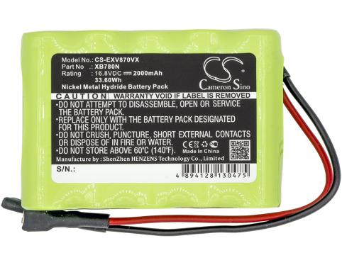 Batterij stofzuiger euro pro shark sv780n