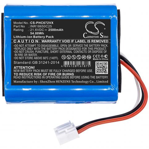 Batterij stofzuiger philips fc6726 01