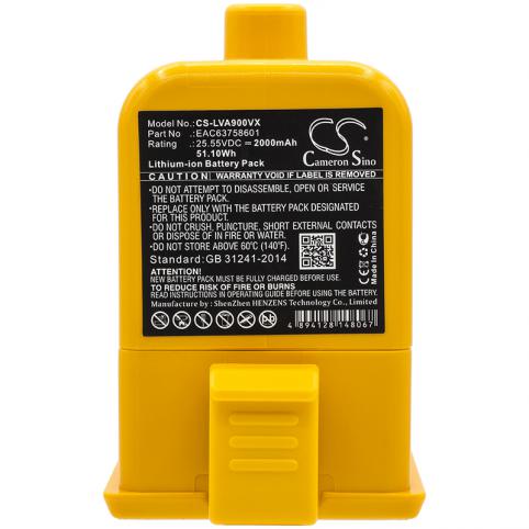 Batterij stofzuiger lg a9m