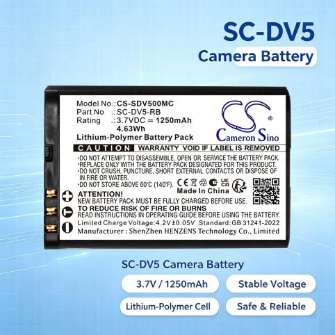 Batterij camcorder patroleyes sc dv5 2