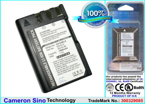 Batterij camcorder nikon dslr d40c