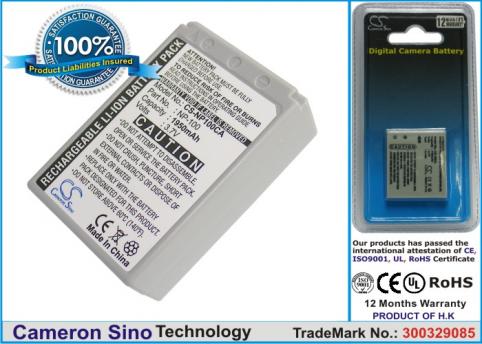 Batterij camcorder casio exilim pro ex f1bk