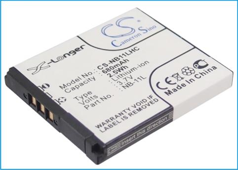 Ixus 125hs 240hs batterij camescope canon