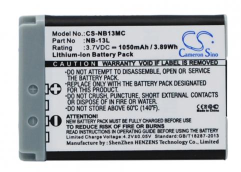 Batterij camcorder canon powershot g7x