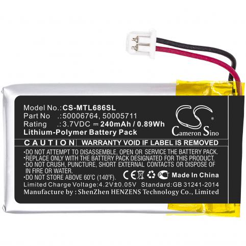 Batterij helm zonder fil mitel 6865