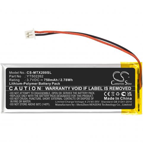 Batterij helm zonder fil midland btx2 pro