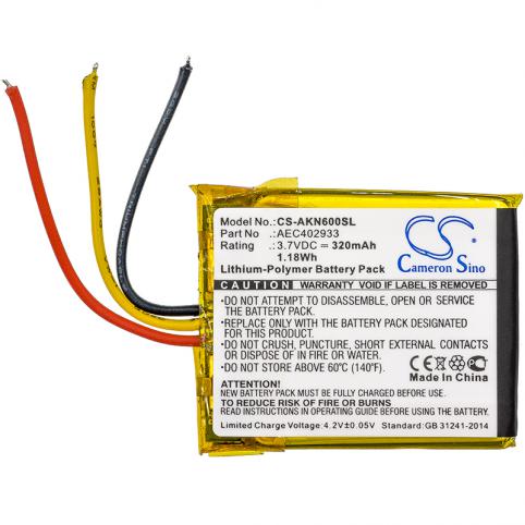 Batterij helm zonder fil akg n60 nc
