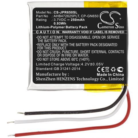 Batterij helm zonder fil jabra evolve 80