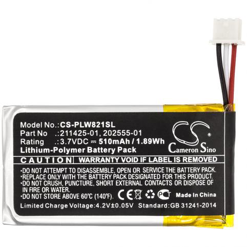 Batterij helm zonder fil plantronics savi 8210