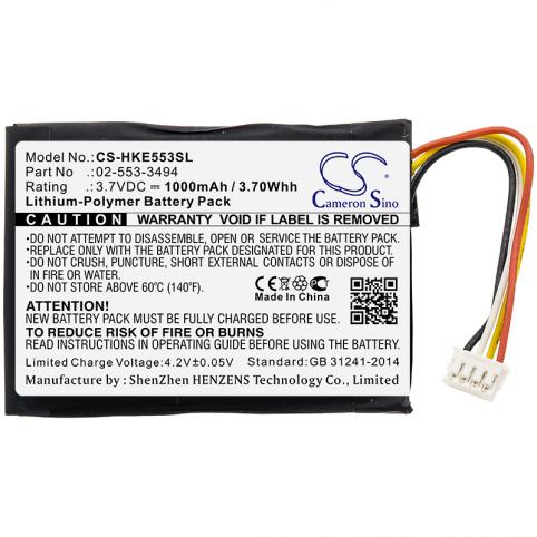 Batterij  harman/kardon 02 553 3494