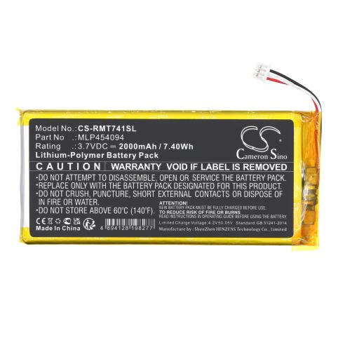 Mlp454094 tnd 740c batterij gps rand mcnally