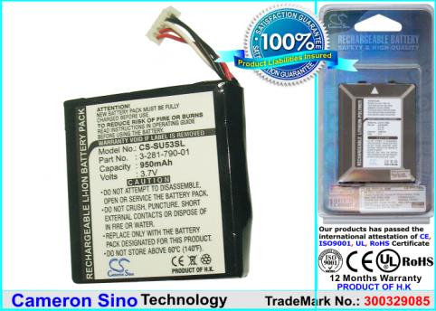 Batterij gps sony nv u53