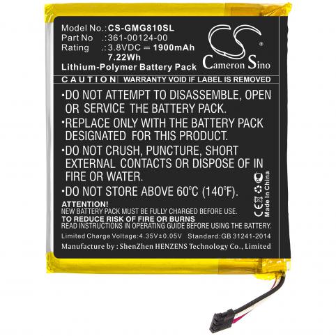 Batterij  garmin 361-00124-00 approach g80