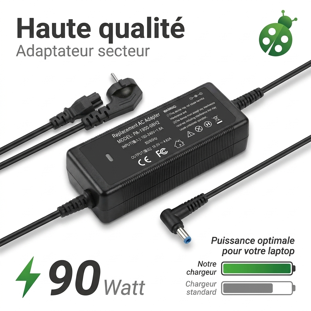 Oplader laptop hp  notebook 17 cp0122nf
