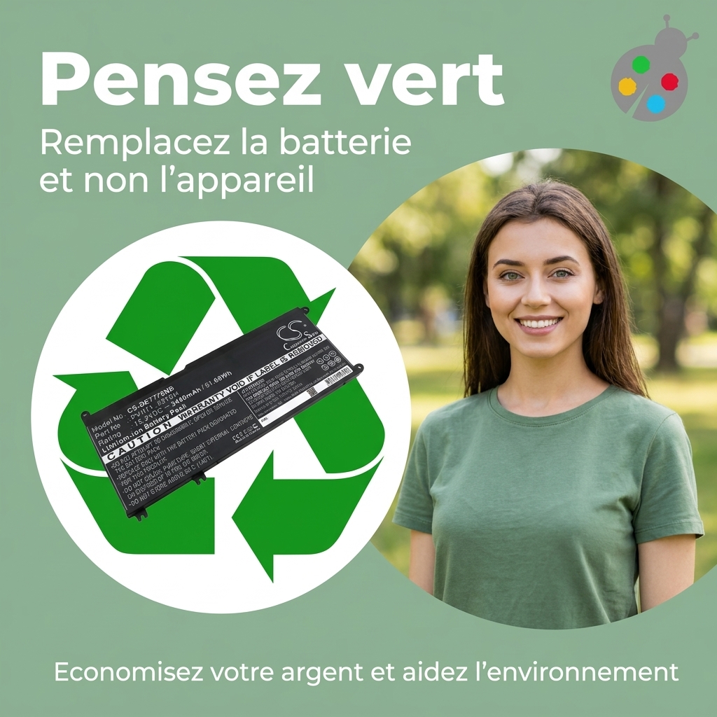 Batterij laptop dell inspiron 17 7779