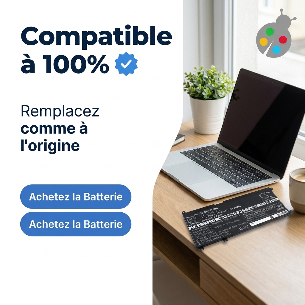 Batterij laptop dell inspiron 17 7779