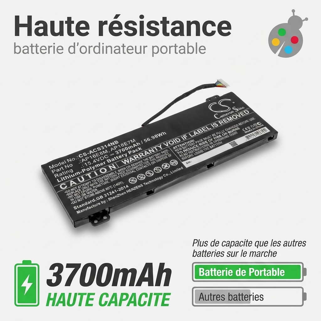 Batterij laptop acer conceptd 5 pro cn517 71p 75wn