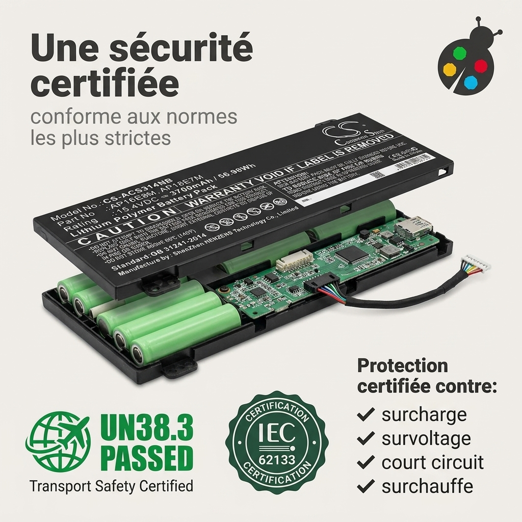 Batterij laptop acer conceptd 5 pro cn517 71p 75wn