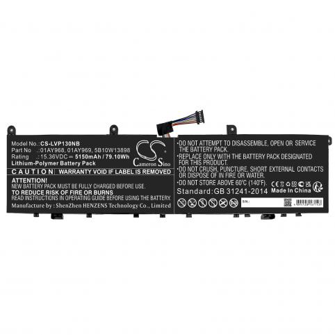 Batterij laptop lenovo thinkpad x1 extreme