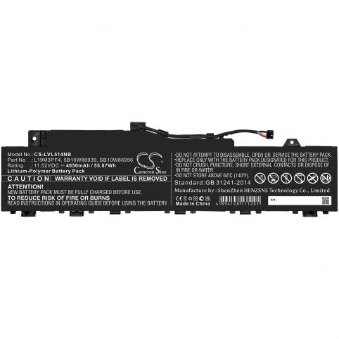 Batterij  lenovo 5b10w86943