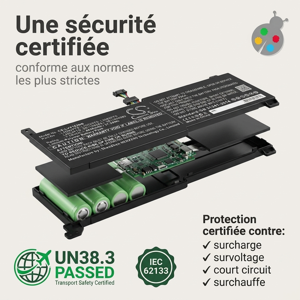 Batterij laptop lenovo ideapad 3 15itl6