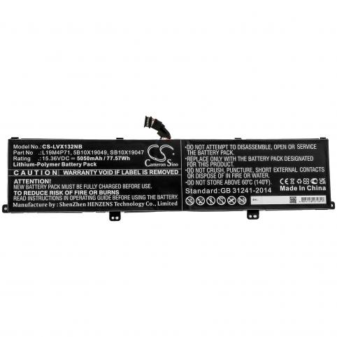Batterij lenovo thinkpad p1 gen 3