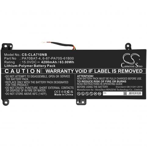 Batterij clevo pa71hs
