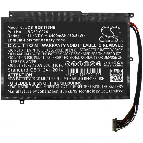 Batterij laptop razer blade pro 17.3 2019