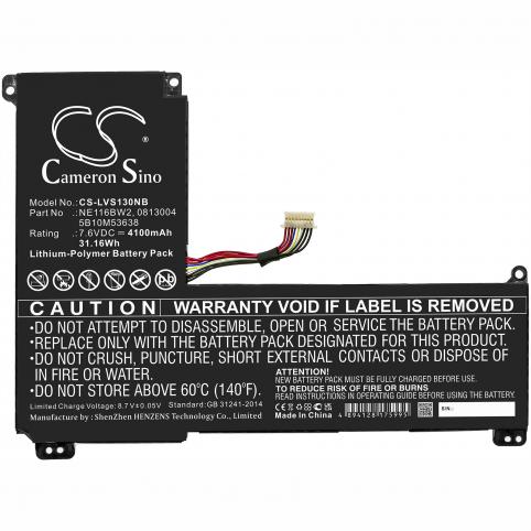 Batterij laptop lenovo ideapad 110s 11ibr 80wg008uau