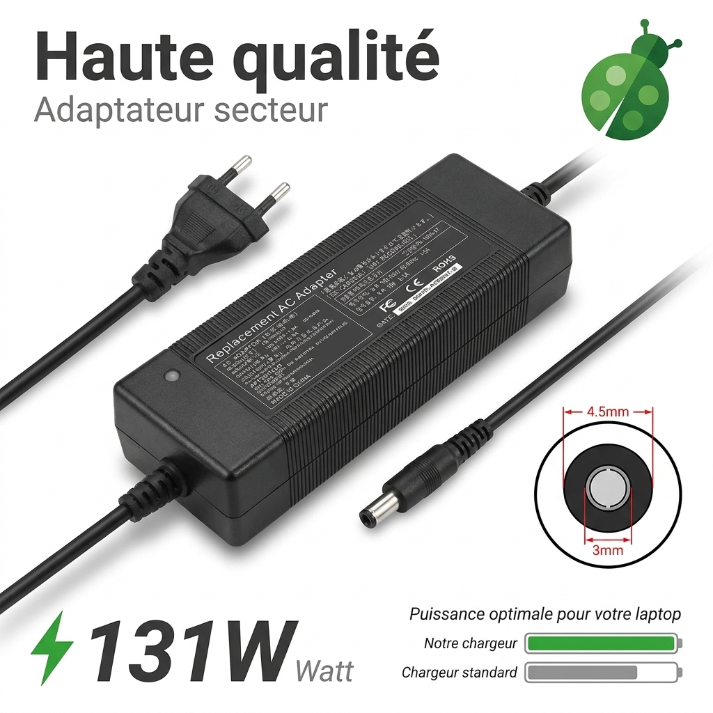 Oplader laptop dell inspiron 16 dc16251