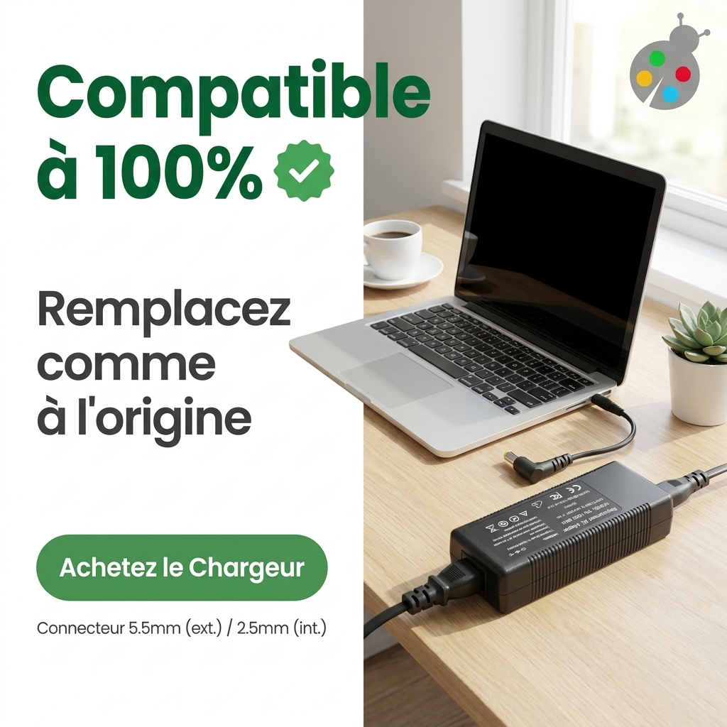 Oplader laptop essentielb smart mouv 1504