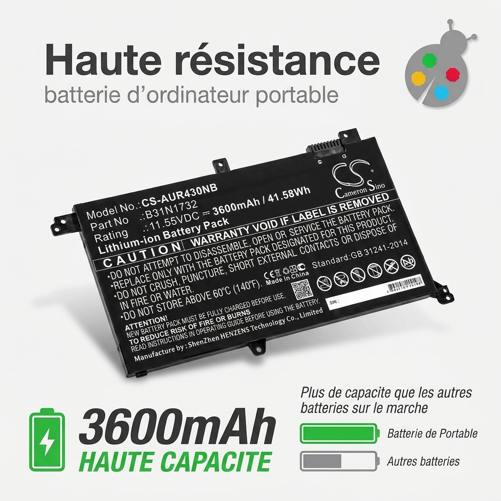 Batterij laptop asus fx571gt bq718t