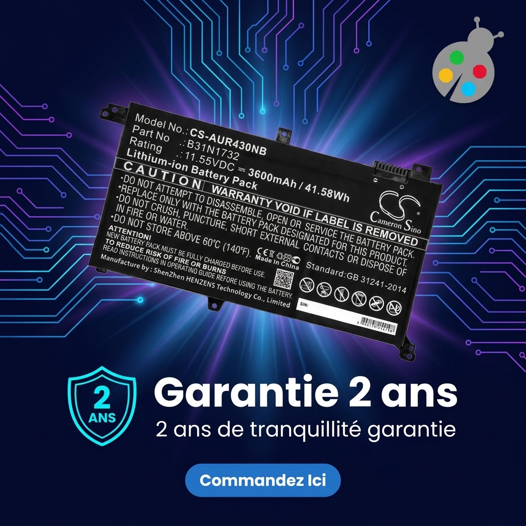 Batterij laptop asus fx571gt bq718t