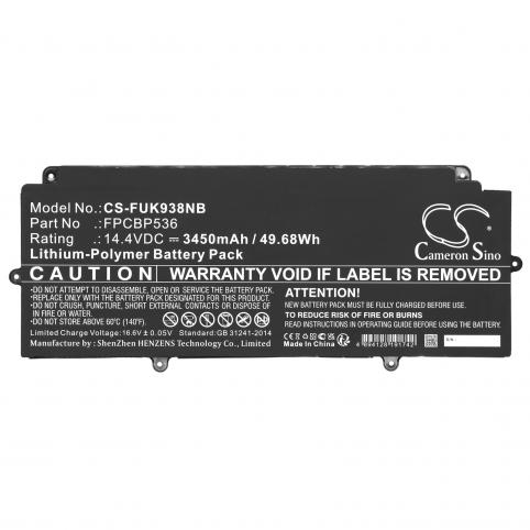 Batterij fujitsu lifebook u938 vfy u9380m151tit