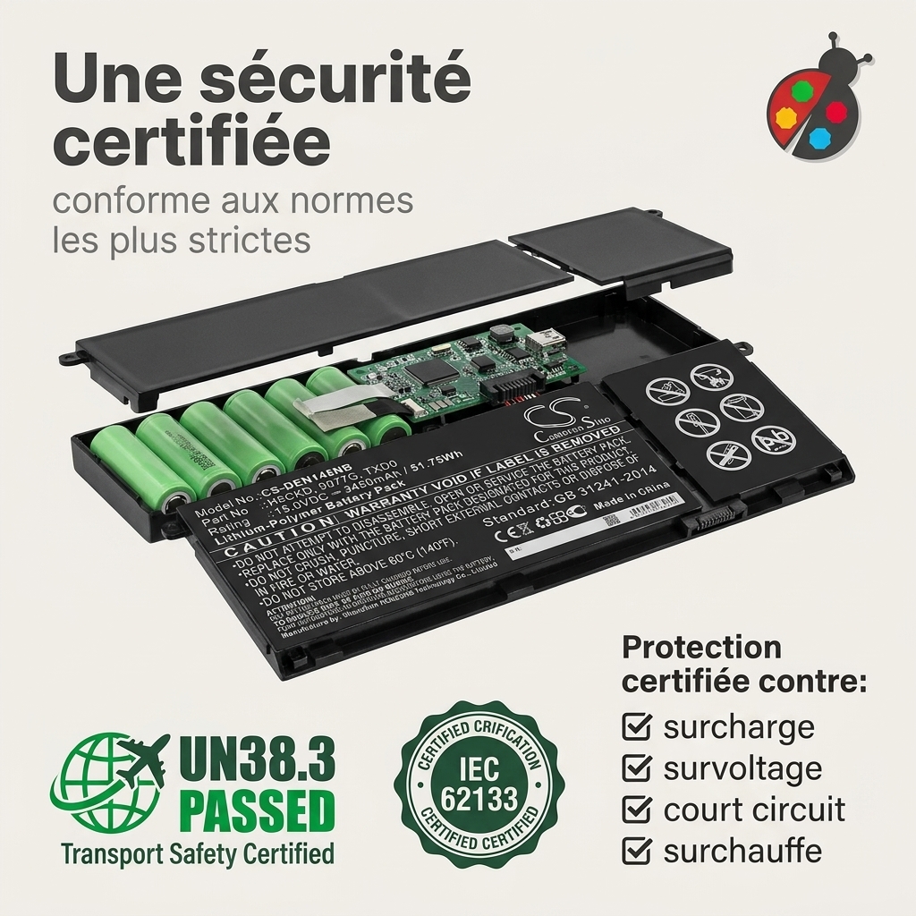 Batterij laptop dell inspiron 7506 2 en 1