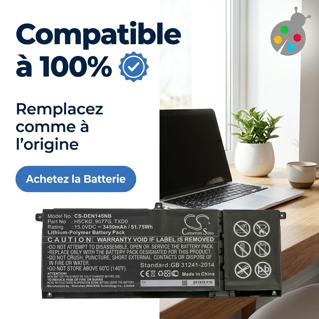 Batterij laptop dell inspiron 7506 2 en 1