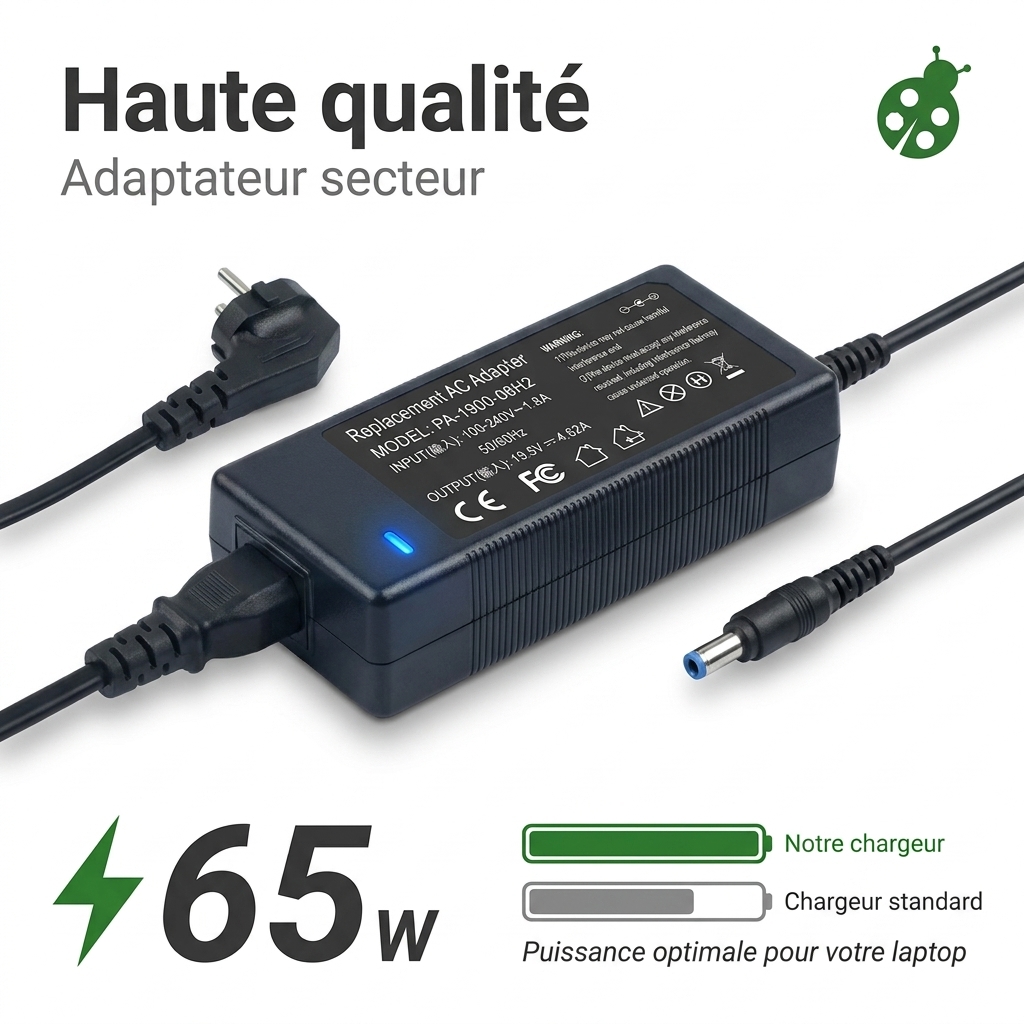 Oplader laptop dell dc15250