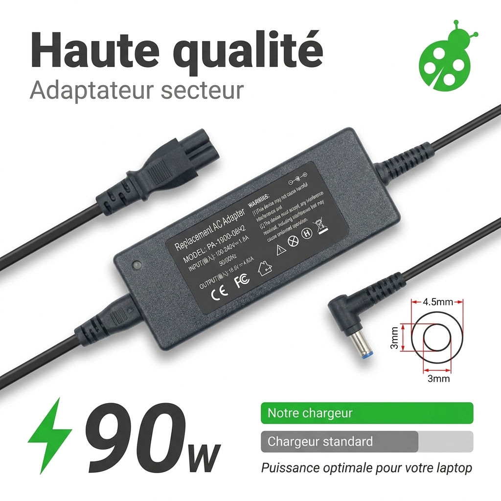 Oplader laptop dell inspiron 17 2in1 7706