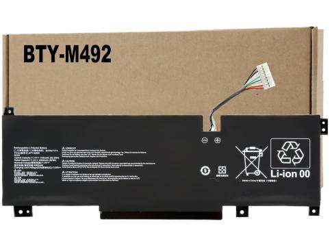 Batterij  msi bty m492 connecteur blanc