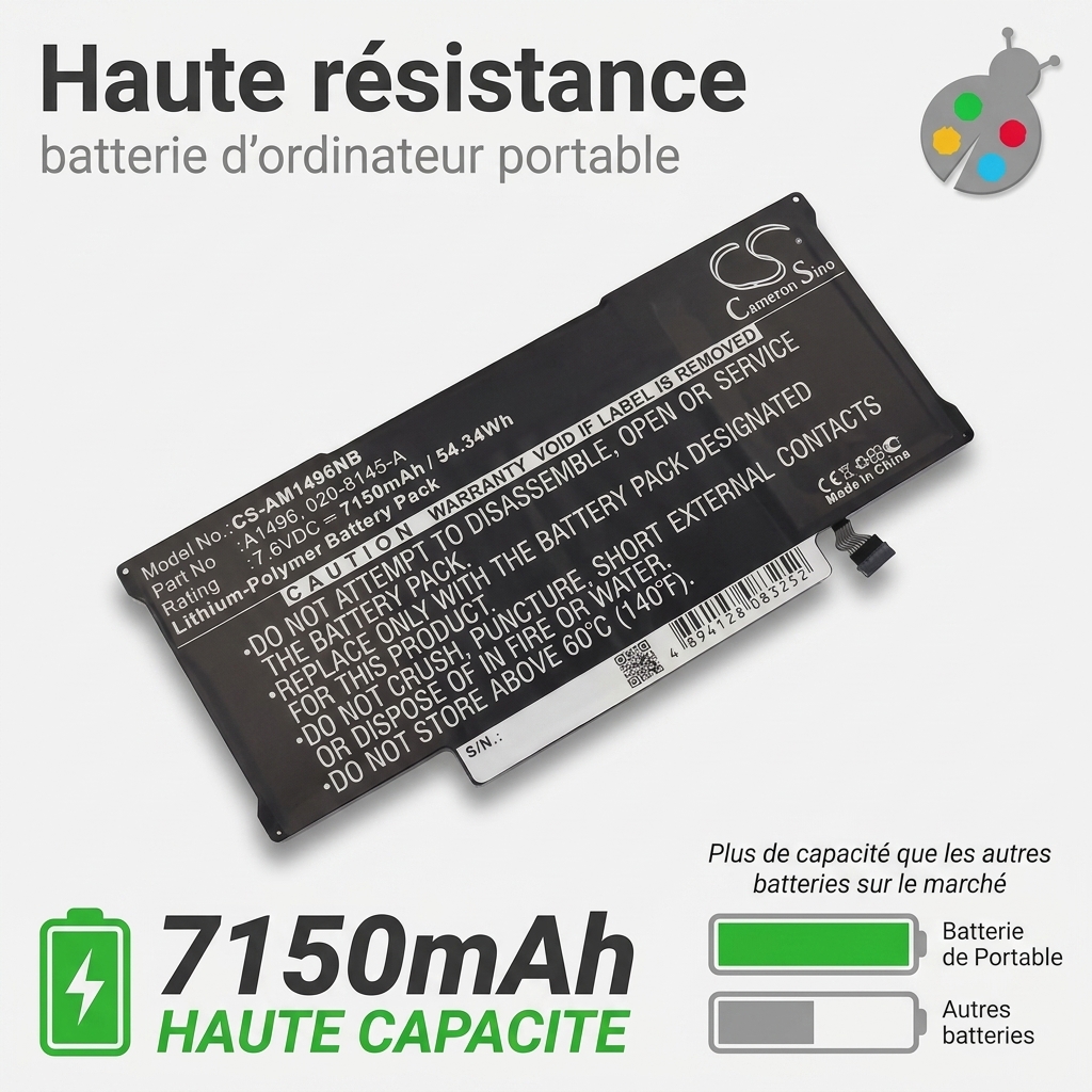 Batterij laptop  macbook air 13 début 2015
