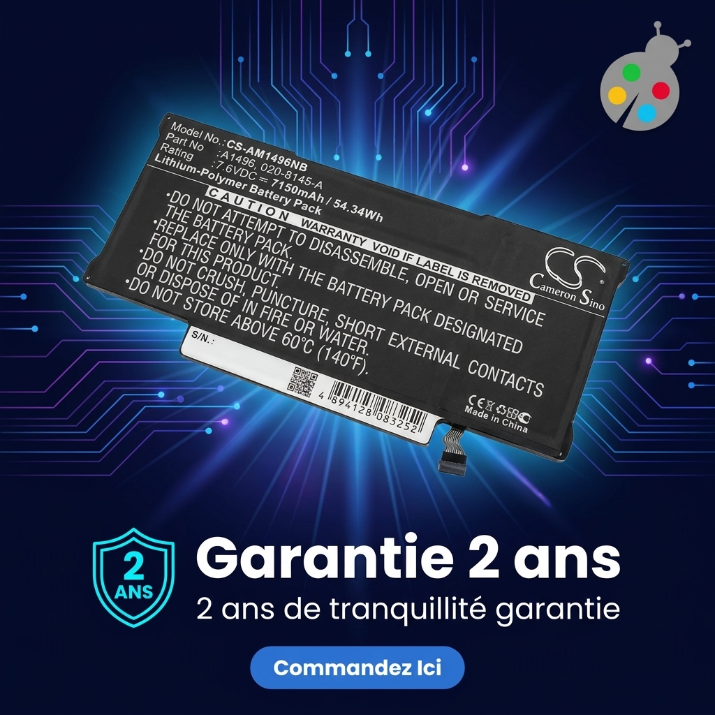 Batterij laptop  macbook air 13 début 2015