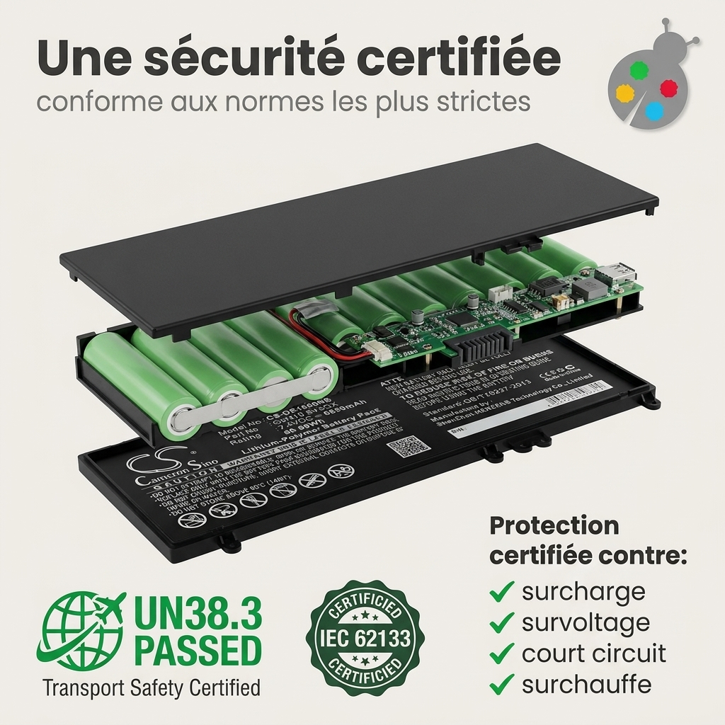 Batterij laptop dell latitude e5570 7.6 v