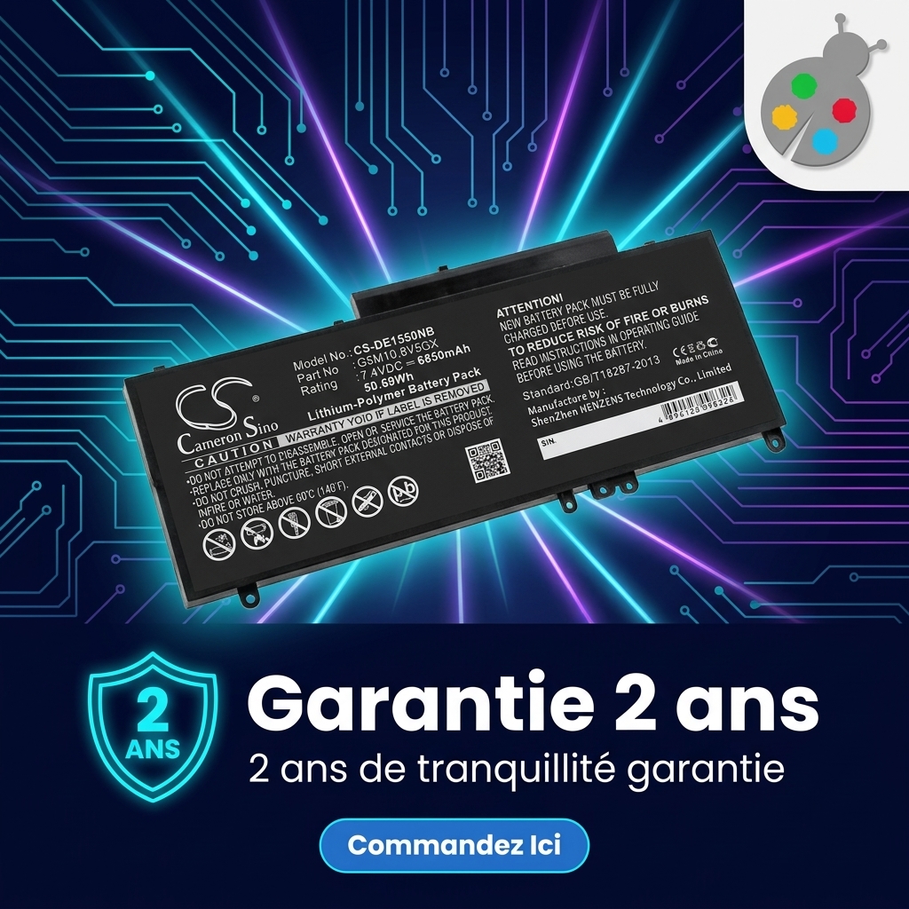 Batterij laptop dell latitude e5570 7.6 v