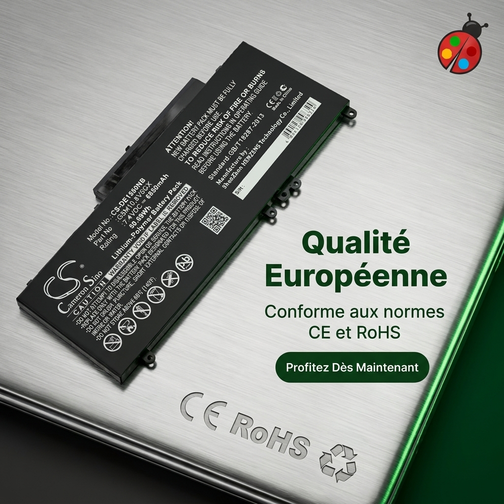 Batterij laptop dell latitude e5570 7.6 v