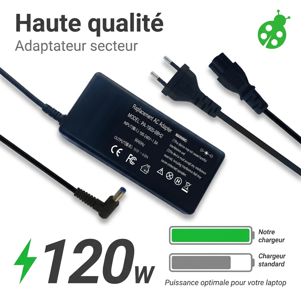 Oplader laptop hp  envy touchsmart 17 j103ea