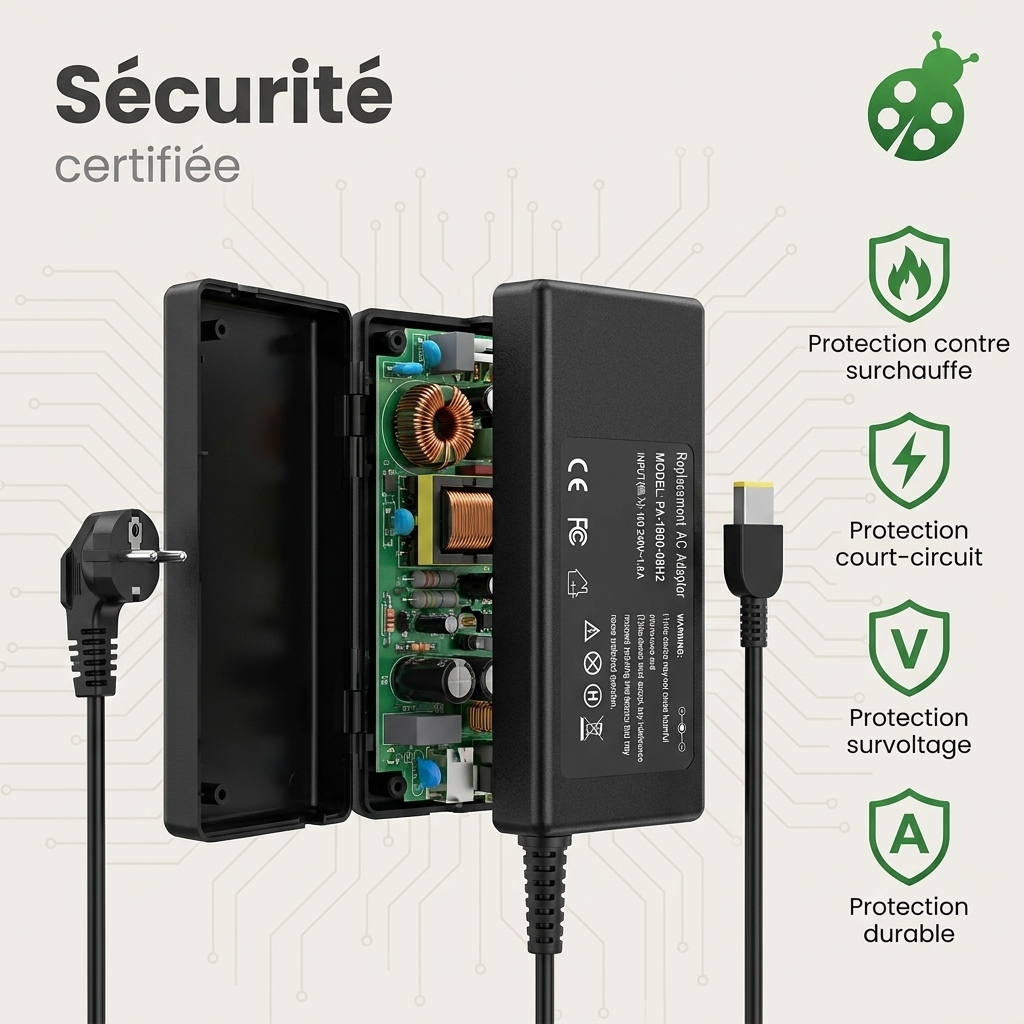 Oplader laptop lenovo ideapad 300 17isk