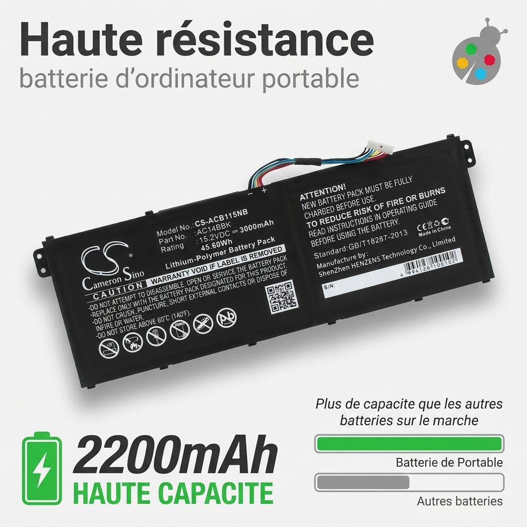 Batterij laptop acer spin 1 sp113