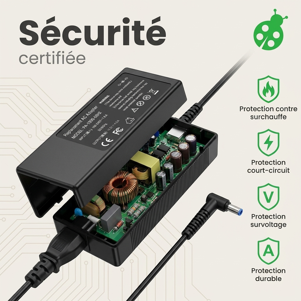 Oplader laptop hp  17 ca0016nf