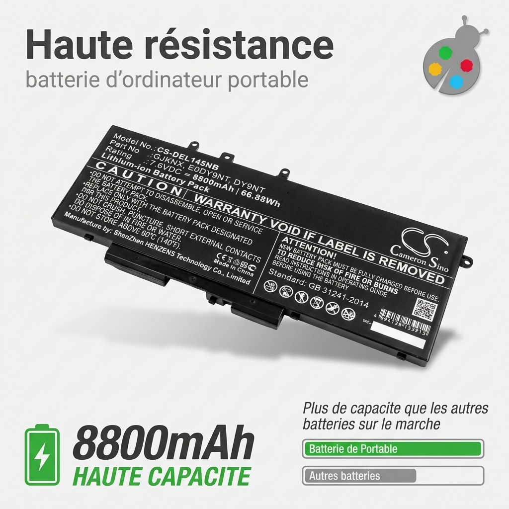 Batterij laptop dell latitude 5290 7.6 v